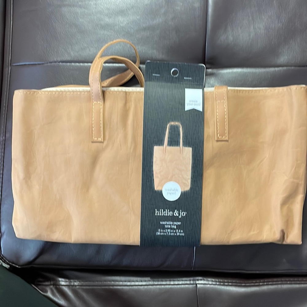 Hildie & Jo washable paper tote bag